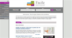 Desktop Screenshot of facile-alarme.com